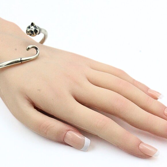 STERLING SILVER KBN KABANA CAT BRACELET - Picture 7 of 8